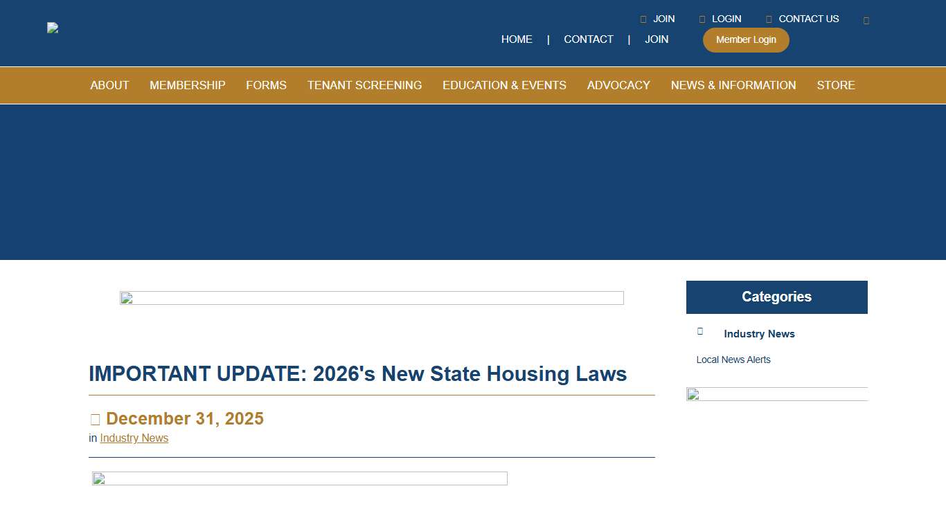 IMPORTANT UPDATE: 2026's New State Housing Laws - Apartment Association of Greater Los Angeles