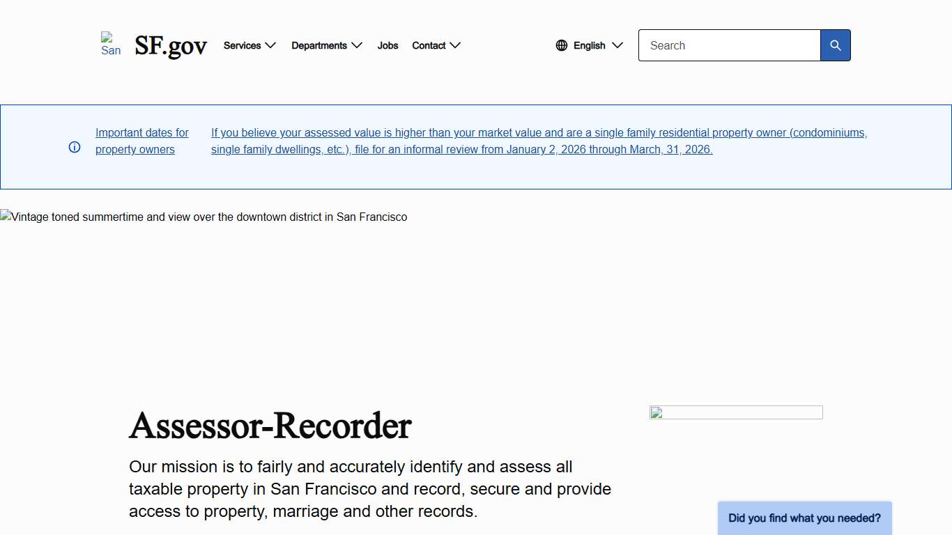 Assessor-Recorder SF.gov